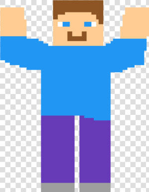 Pixilart Minecraft Steve  HD Png Download