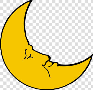 Smiling Moon Crescent   Crescent Moon Clipart  HD Png Download