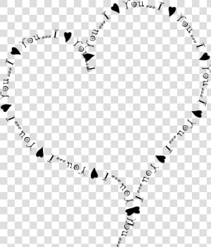 I Love You For Who You Are   Black And White Heart Borders And Frames  HD Png Download