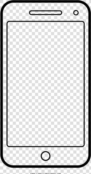 Smartphone Coloring Page   Mobile Phone  HD Png Download