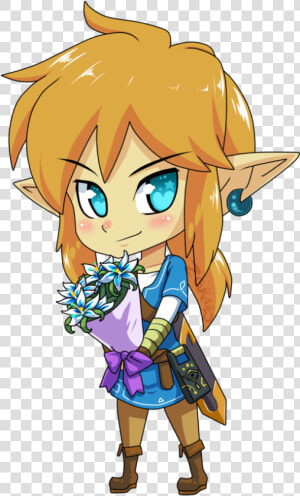 Breath Of The Wild Link   Cartoon  HD Png Download