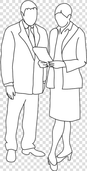 Business Man And Business Woman   Business Man White Silhouette Png  Transparent Png