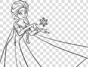 Elsa Desenhos Para Colorir  HD Png Download