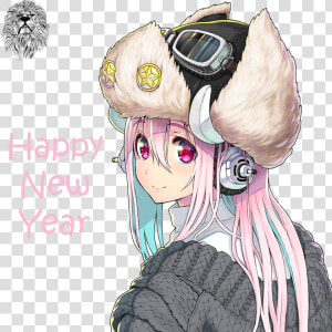 Super Sonico New Year  HD Png Download