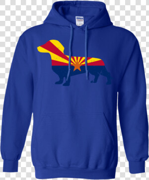 Dachshund Arizona Flag Pullover Hoodie 8 Oz   T shirt  HD Png Download