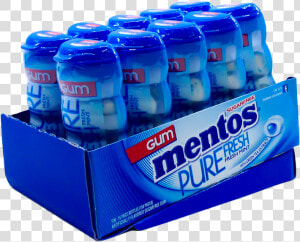 Mentos Pure Fresh Gum Fresh Mint 10 Pack   Mentos  HD Png Download