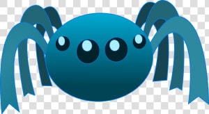 Spider  Alien  Insect  Cartoon  Funny  Cute  Halloween   Blue Spider Clipart  HD Png Download