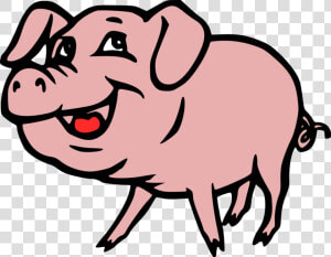 Pink line Art livestock   Pig Clip Art  HD Png Download