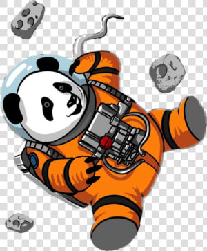  panda  cute  funny  galaxy  astroneer  astronaut   Oso Astronauta  HD Png Download