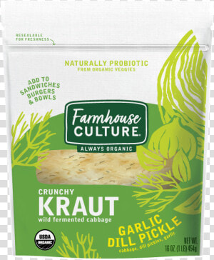 Garlicdill Kraut Fermented  HD Png Download