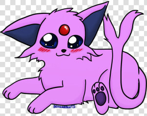 Fluffy Espeon For Mward I Love How The Eyes Turned  HD Png Download