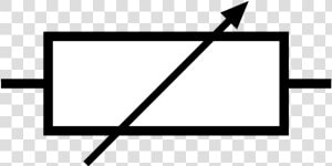 Circuit Symbol Variable Resistor  HD Png Download