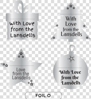  christmas  Foil Gift Labels   Christmas Tree  HD Png Download