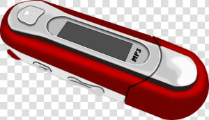 A Red Old Style Mp3 Player Clip Arts   Old Small Mp3 Player  HD Png Download