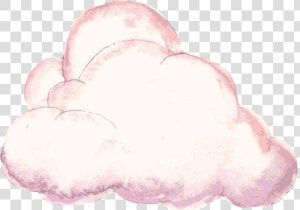 Cloud Png Vector   Pink Cloud Watercolor Png  Transparent Png