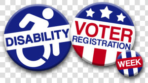 Ndvrw   National Disability Voter Registration Week  HD Png Download