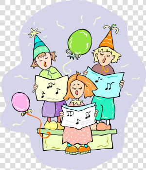 Vector Illustration Of Holiday Festive Season Christmas   Clip Art Singing Happy Birthday  HD Png Download