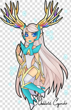 The Shiny Event Xerneas Is So Beautiful I Had To Gijinka   Xerneas Shiny Gijinka  HD Png Download