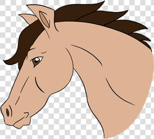 Horse Head Png Clipart   Cartoon Horse Head Side View  Transparent Png