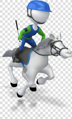 Stick Figure Jockey Riding Horse 1600 Clr  HD Png Download