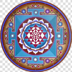 Transparent Sri Yantra Png   Sri Yantra Red Color Tattoo  Png Download