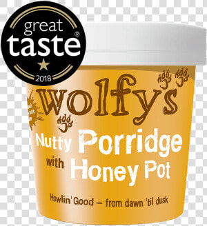 Wolfys Nutty Porridge With Honey Pot   Gelato  HD Png Download