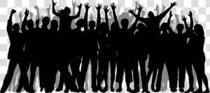 Transparent Crowd Silhouette Png   Crowd Of People Png  Png Download