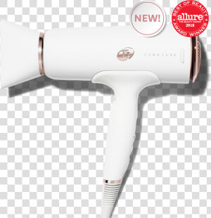 T3 White Chrome Cura Hair Dryer  HD Png Download