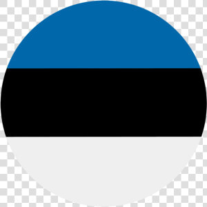 Flag country Estonia Estonia   Circle  HD Png Download