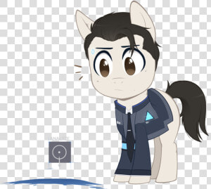 Dbh Connor In Ponytown  HD Png Download