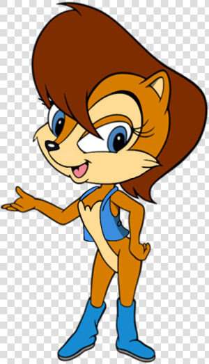 Sally Is A Chipmunk   Sega Genesis Sonic The Hedgehog Box  HD Png Download