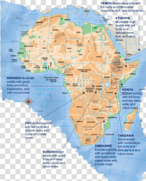 Elevation Map Of North Africa  HD Png Download