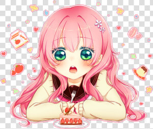 Transparent Happy Anime Girl Png   Anime Girl Happy Birthday  Png Download