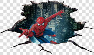 Graphic Starry Character Spider Fictional Design Night   Spider Man 3d Wall Stickers  HD Png Download