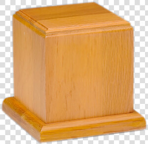 Oak Wood Cube Urn   Plywood  HD Png Download