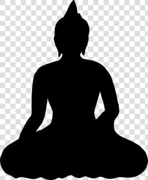 Yoga sitting photography   Meditation Black And White  HD Png Download