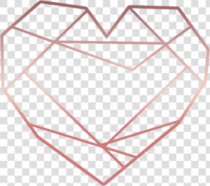  love  heart  triangle  glitter  rosegold  geometric   Rose Gold Geometric Heart Png  Transparent Png