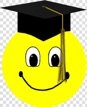 Smileys Clipart Success   Graduation Smiley Face Clip Art  HD Png Download