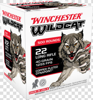 Ww22lrb Box Image   Winchester Wildcat 22 Ammo  HD Png Download