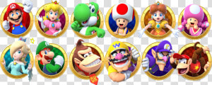 Transparent Mario Star Png   Mario Party Star Rush Characters  Png Download