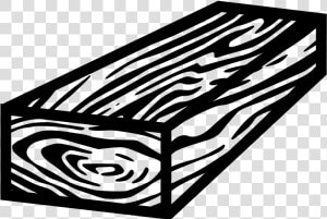 Wood Block Bw Free Png   Piece Of Wood Black And White  Transparent Png