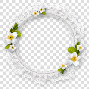  mq  white  circle  flowers  frame  frames  border   White Flower Frame Png  Transparent Png