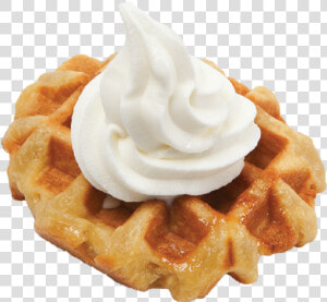 Whipped Cream Png   Waffles Ice Cream Png  Transparent Png