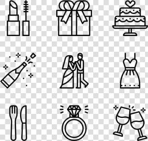 Symbols Vector Wedding   Wedding Timeline Icons Free Download  HD Png Download