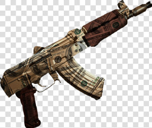 Gun Gold Guns Machine Ak47 Draco Pistola Money Custom   Gun Png  Transparent Png