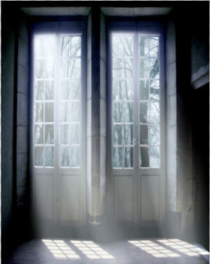  mq  window  doors  black  curtains  decorate  HD Png Download