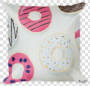 Pink Colorful Donut Throw Pillow By Munga Vision   Throw Pillow  HD Png Download