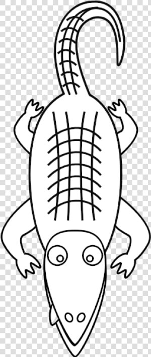 Alligator Line Art   Clipart Alligators Black And White  HD Png Download