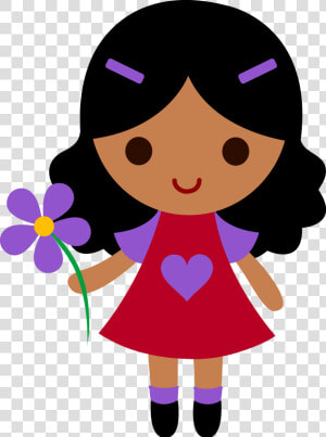 Animated Clipart Woman Sprinkles   Little Girl Clipart  HD Png Download