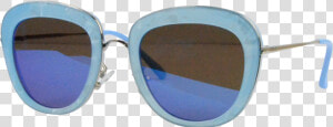 Blue Glasses Frame   Reflection  HD Png Download